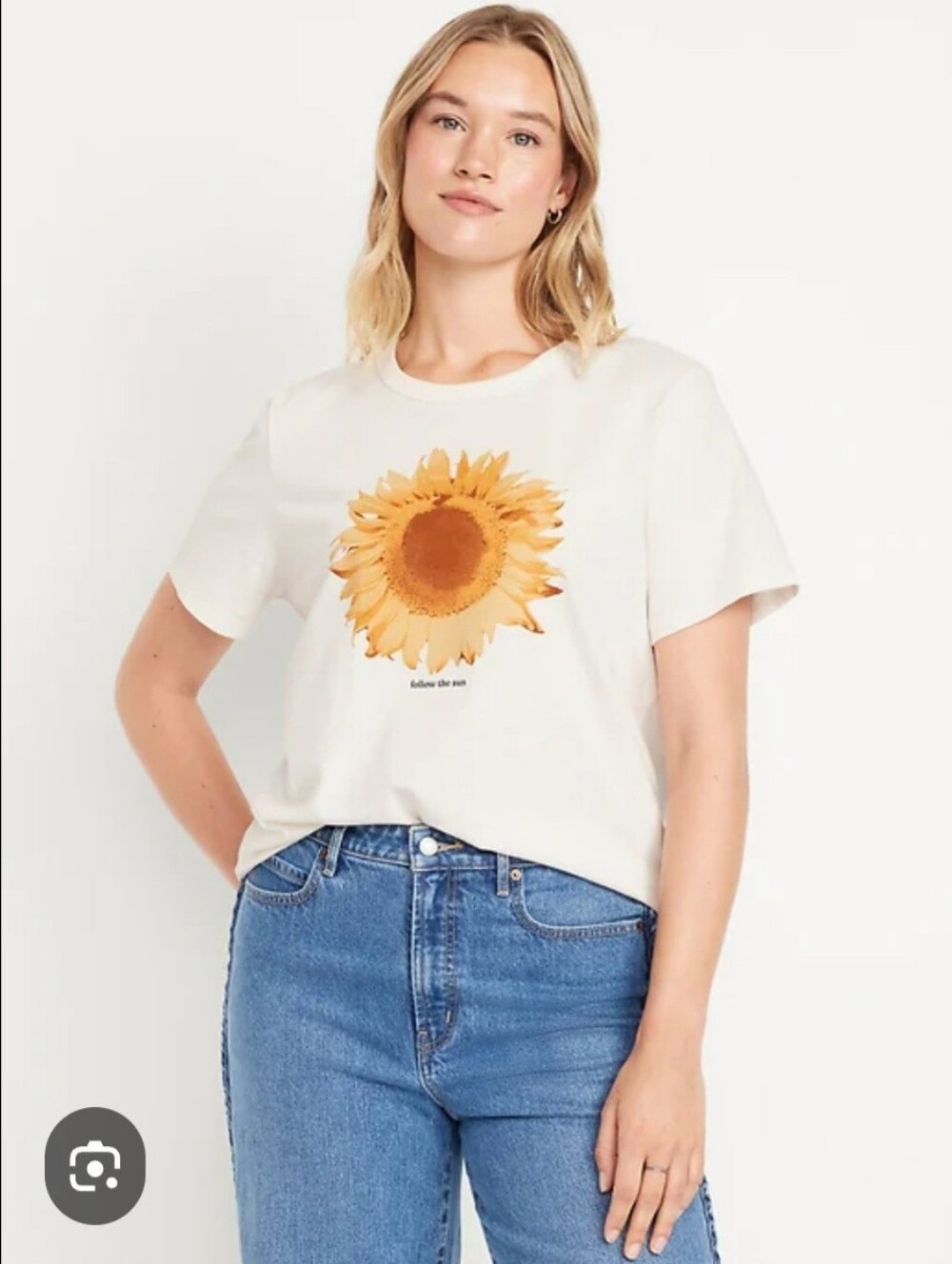 OLD NAVY sunflower Tee Size Large